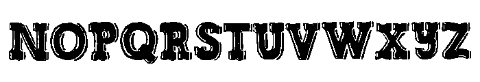 Forest Trail Shadow Font UPPERCASE
