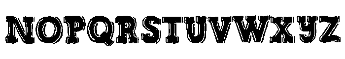 Forest Trail Shadow Font LOWERCASE