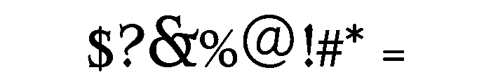 Forum Titling Bold OSF Font OTHER CHARS