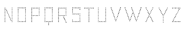 Fosho Book Bulbs Font UPPERCASE