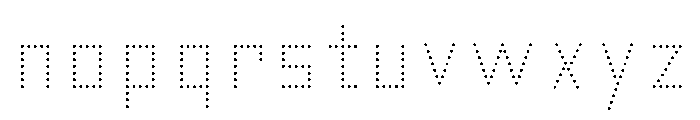 Fosho Book Bulbs Font LOWERCASE