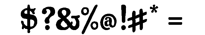Founders Regular Font OTHER CHARS