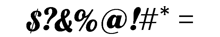 Fourth Black Font OTHER CHARS
