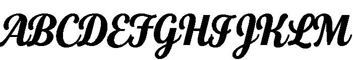 Fourth Bold Font UPPERCASE