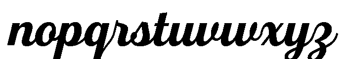 Fourth Bold Font LOWERCASE