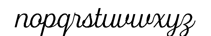 Fourth Light Font LOWERCASE