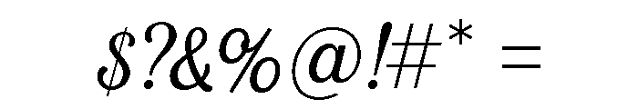 Fourth Regular Font OTHER CHARS
