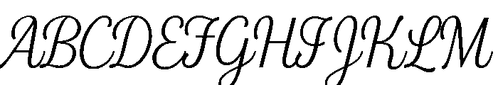 Fourth Thin Font UPPERCASE