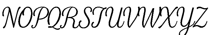 Fourth Thin Font UPPERCASE