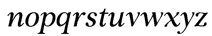 Foxtrot Regular Italic Font LOWERCASE