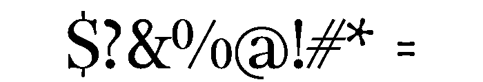 Foxtrot Regular Font OTHER CHARS