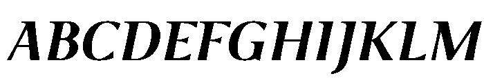 Foxtrot Sans Bold Italic Font UPPERCASE
