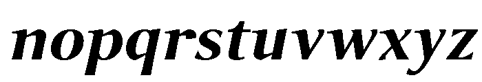 Foxtrot Sans Bold Italic Font LOWERCASE