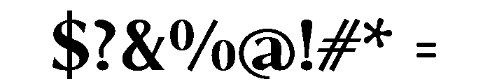Foxtrot Sans Bold Font OTHER CHARS