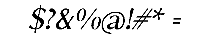 Foxtrot Sans Regular Italic Font OTHER CHARS