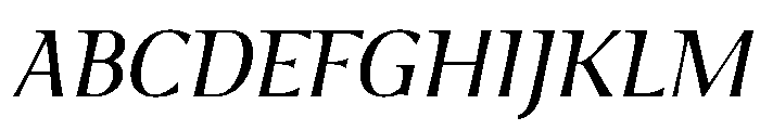 Foxtrot Sans Regular Italic Font UPPERCASE