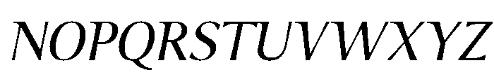 Foxtrot Sans Regular Italic Font UPPERCASE