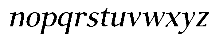 Foxtrot Sans Regular Italic Font LOWERCASE