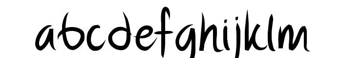 FP third hand Font LOWERCASE