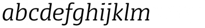 FPDancer Serif Light Italic Font LOWERCASE