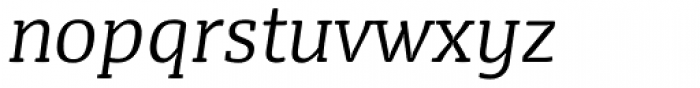 FPDancer Serif Light Italic Font LOWERCASE