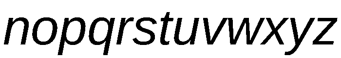 Franklin Gothic Std Italic Font LOWERCASE