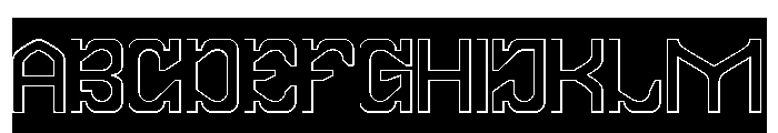 FRACTAL CONSCIOUSNESS-Hollow-In Font UPPERCASE