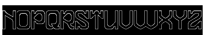 FRACTAL CONSCIOUSNESS-Hollow-In Font UPPERCASE