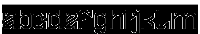 FRACTAL CONSCIOUSNESS-Hollow-In FONT