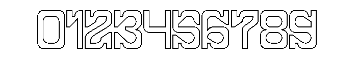 FRACTAL CONSCIOUSNESS-Hollow Font OTHER CHARS