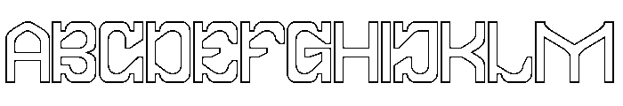 FRACTAL CONSCIOUSNESS-Hollow Font UPPERCASE