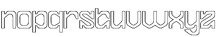 FRACTAL CONSCIOUSNESS-Hollow Font LOWERCASE
