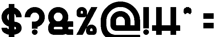 FRIENDLY TECH Bold Font OTHER CHARS