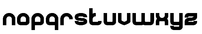 FRIENDLY TECH Bold Font LOWERCASE