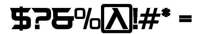 FRONETIC-Regular Font OTHER CHARS