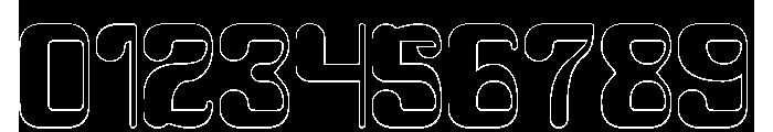 FRUIT OF LIFE-Hollow-Inverse Font OTHER CHARS