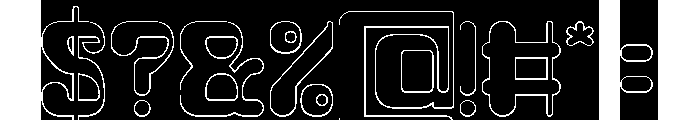 FRUIT OF LIFE-Hollow-Inverse Font OTHER CHARS