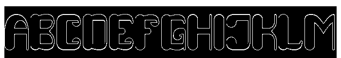 FRUIT OF LIFE-Hollow-Inverse Font UPPERCASE