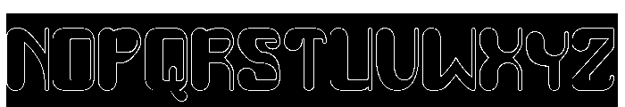 FRUIT OF LIFE-Hollow-Inverse Font UPPERCASE