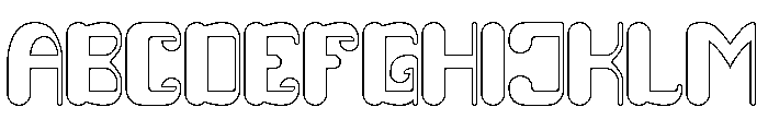 FRUIT OF LIFE-Hollow Font UPPERCASE