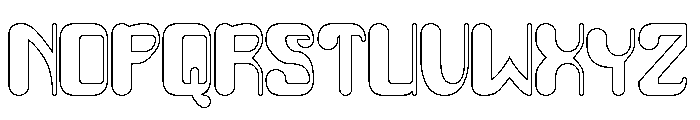 FRUIT OF LIFE-Hollow Font UPPERCASE