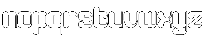 FRUIT OF LIFE-Hollow Font LOWERCASE