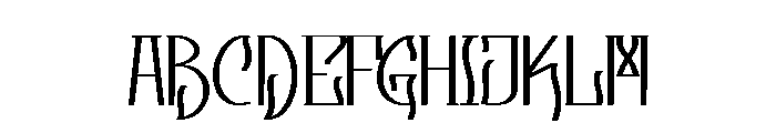 Fractura Font UPPERCASE
