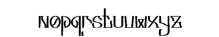 Fractura Font LOWERCASE
