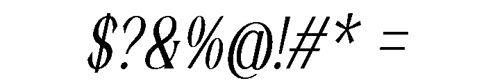 Fradesty Italic Font OTHER CHARS