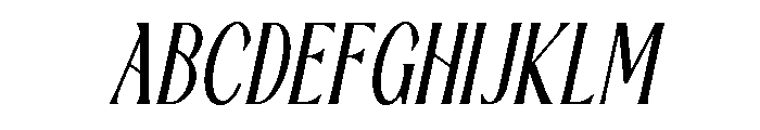 Fradesty Italic Font UPPERCASE
