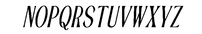 Fradesty Italic Font UPPERCASE