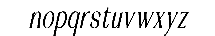 Fradesty Italic Font LOWERCASE