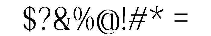 Fradesty Regular Font OTHER CHARS
