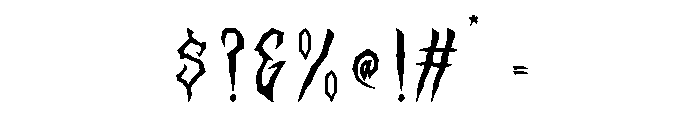 FrakhazRegular Font OTHER CHARS
